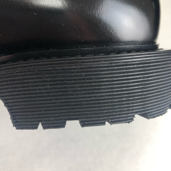 Saint Laurent Black Leather Combat Boots 38 - Picture 11 of 16